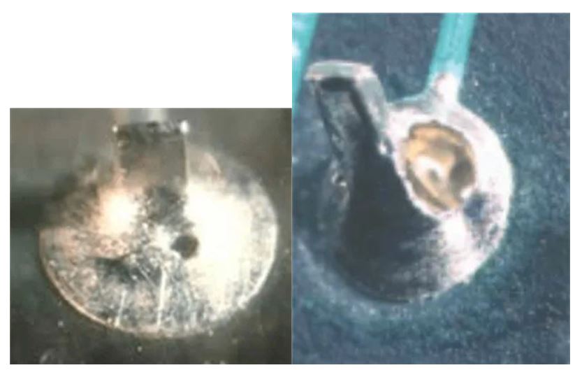 图8 ：针孔（左）和气孔（右）的缺陷.JPG