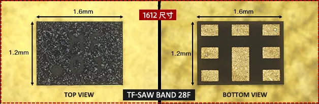 图1：TF - SAW B28F 1612 双工器产品实拍图.png