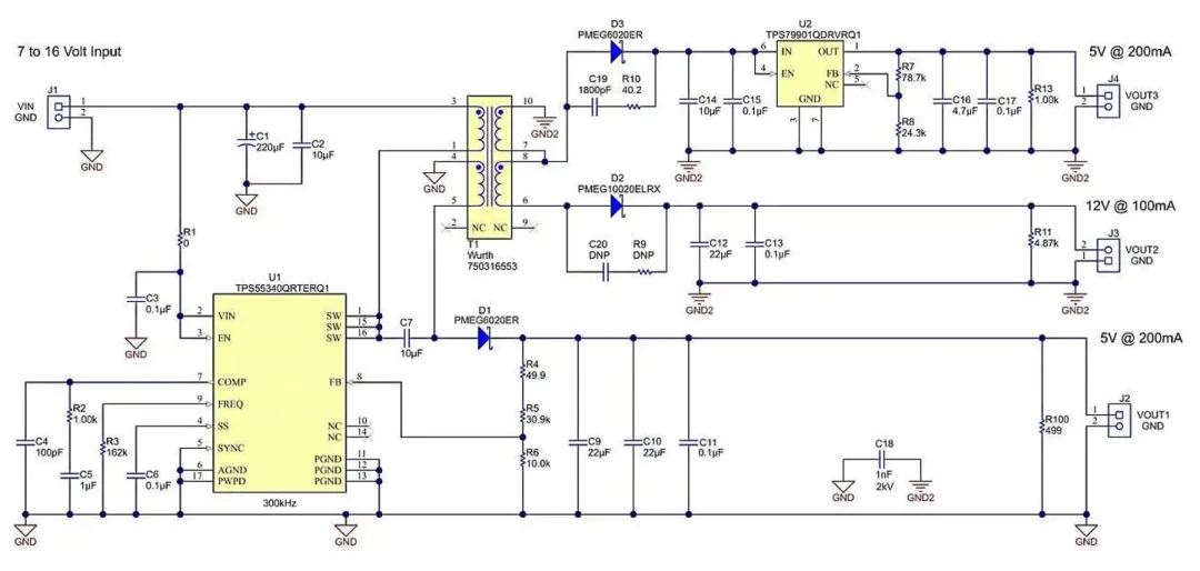 图 3：具有双路隔离式输出的实际 SEPIC 设计.png