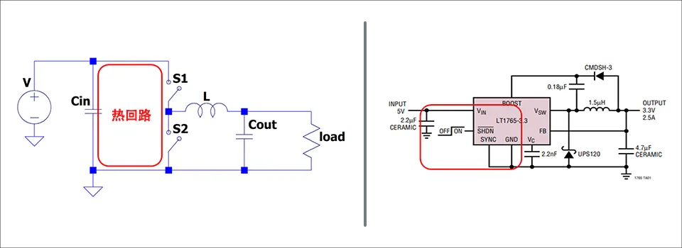 图2 降压型 DCDC 转换器的热回路.png