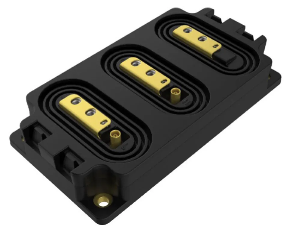 1770603519436439.png 图 5. 高性能半桥 10 kV、 50 mΩ 全碳化硅 (SiC) 功率模块.png