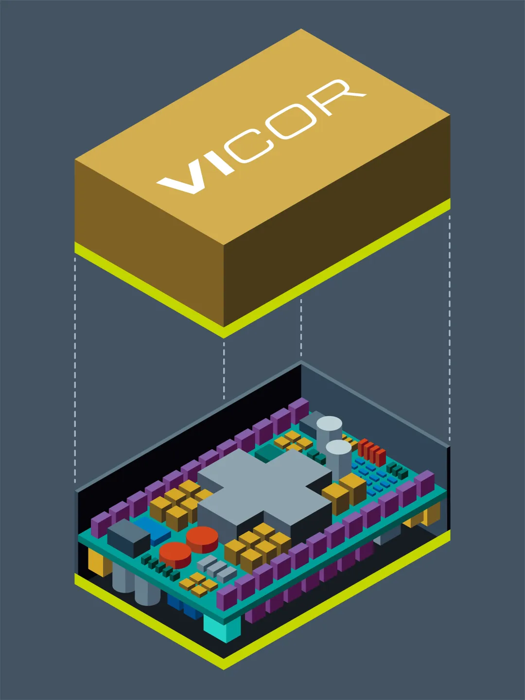 图 1：单个 Vicor 电源模块.png